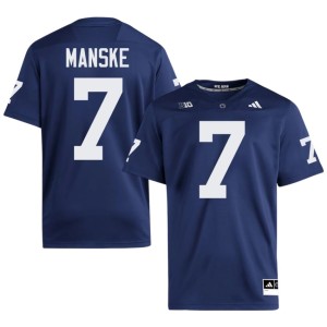 Navy Penn State Nittany Lions #7 Official Men's Alex Manske College Football Jerseys 819375-637