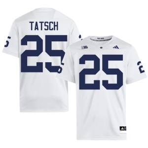 White 2026 Penn State College Football Alex Tatsch Mens #25 Jerseys 215090-550