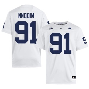 White Armstrong Nnodim Stitched Penn State Nittany Lions Men's College Football #91 Jersey 106457-477