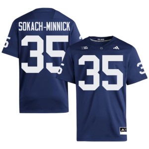 Navy College Football Men's #35 Blaise Sokach-Minnick Penn State Lions University Jerseys 480547-783