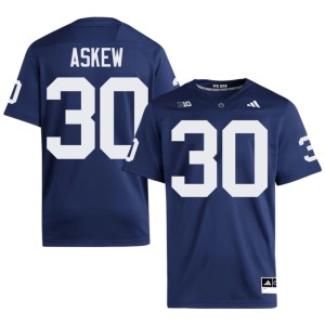 Navy University #30 Roaring Lions College Football Men's Christian Askew Jerseys 325196-351