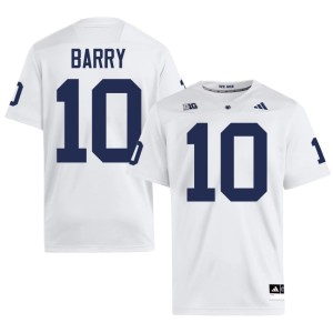 White Connor Barry Game College Football Men's PSU Nittany Lions #10 Jerseys 543964-921