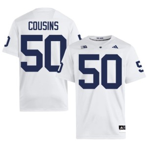 White #50 Cooper Cousins Mens 2026 College Football PSU Lions Jerseys 550054-928