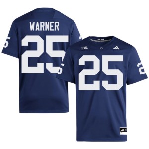 Navy PSU College Football #25 University Curt Warner Men Jersey 851229-982