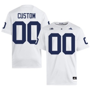 White Player #00 Mens Custom Nittany Lions College Football Jerseys 892895-380