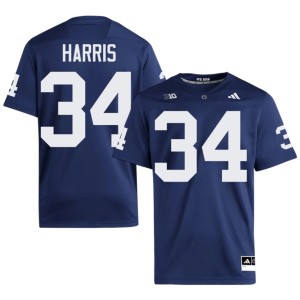 Navy #34 College Football Franco Harris Official Men Penn State Nittany Lions Jerseys 305977-488