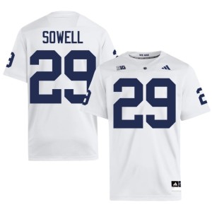 White #29 Hunter Sowell Penn State Men College Football Player Jersey 408962-335