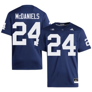 Navy Men Game #24 Roaring Lions Ibn McDaniels College Football Jersey 524312-417