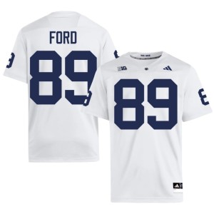 White Jackson Ford Men's Replica #89 College Football PSU Lions Jersey 195157-626