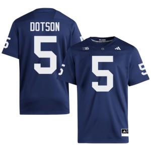 Navy #5 Jahan Dotson Roaring Lions College Football Mens Player Jerseys 468750-926