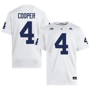 White Mens College Football PSU #4 Game Jeremiah Cooper Jerseys 936928-891