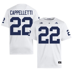 White Nittany Lions High School #22 Men's College Football John Cappelletti Jerseys 970779-513
