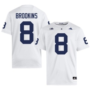 White Penn State Nittany Lions Men #8 Limited College Football Karon Brookins Jerseys 182891-164
