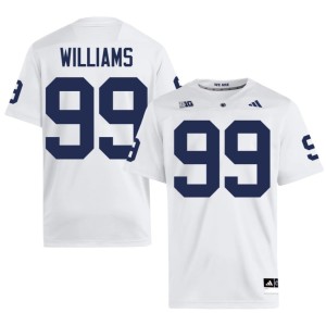 White NCAA Nittany Lions College Football #99 Men's Keanu Williams Jersey 509574-162