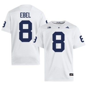 White Men Roaring Lions Kooper Ebel Official #8 College Football Jerseys 287873-603