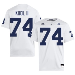 White Penn State Lions College Football #74 Kuol Kuol II Official Mens Jersey 256629-871