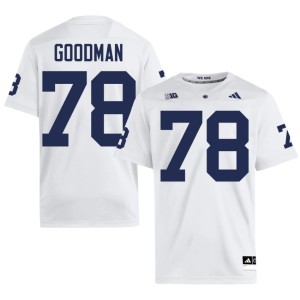 White Malachi Goodman College Football Men's Nittany Lions Game #78 Jerseys 143367-367
