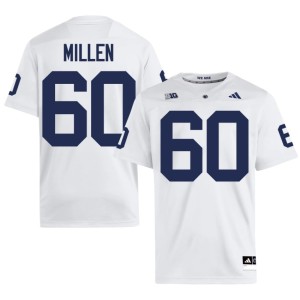 White #60 Penn State Mens Replica College Football Matt Millen Jerseys 111557-576