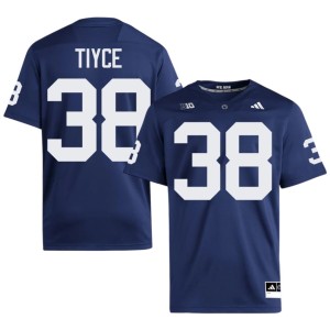 Navy PSU Lions College Football #38 Nathan Tiyce Men Replica Jerseys 909385-328