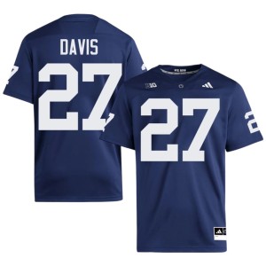 Navy 2026-27 #27 College Football Men's PSU Lions Omarion Davis Jerseys 513208-977