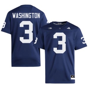 Navy #3 Parker Washington Embroidery College Football Men Penn State Jersey 973494-569