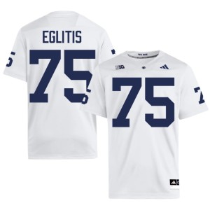 White Pete Eglitis Penn State Nittany Lions 2026-27 #75 College Football Mens Jersey 117732-761