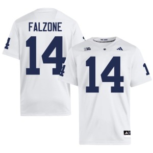 White Embroidery Peyton Falzone Roaring Lions #14 Men College Football Jersey 156150-919