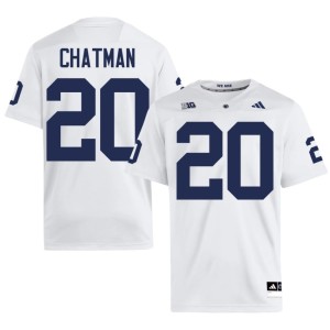 White #20 College Football Player Tyrell Chatman Mens Penn State Jerseys 738066-582