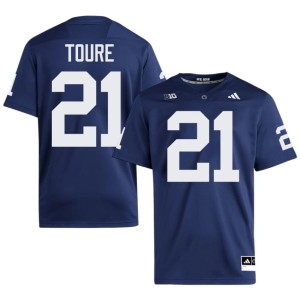Navy College Football Nittany Lions Vaboue Toure Official Mens #21 Jerseys 188010-587