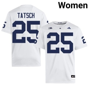 White Penn State Lions College Football 2026 Women's Alex Tatsch #25 Jersey 447561-851