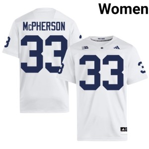 White #33 Penn State Alexander McPherson Women College Football Official Jersey 161893-594
