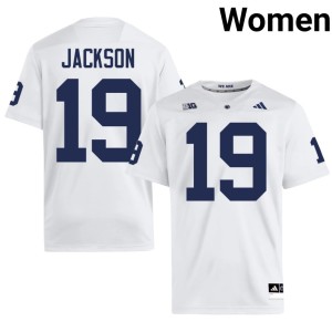 White College Football Roaring Lions Women's Stitched #19 Amarion Jackson Jersey 546869-839