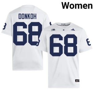 White Women's Penn State 2026 College Football #68 Anthony Donkoh Jerseys 340943-135