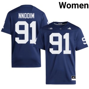 Navy College Football #91 Player Womens Armstrong Nnodim Lions Jersey 562348-647