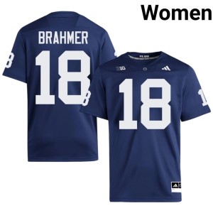 Navy College Football Official Benjamin Brahmer Women's Roaring Lions #18 Jerseys 949421-233
