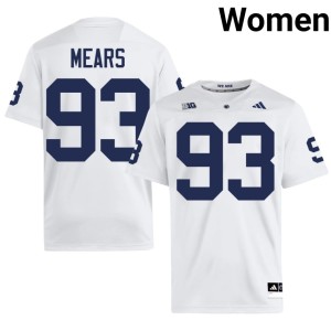 White #93 Penn State Womens Bobby Mears College Football NCAA Jerseys 257851-688