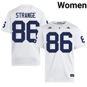 White #86 Womens Replica Brenton Strange College Football Penn State Jerseys 563328-121