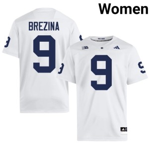 White Lions Womens Cael Brezina NCAA #9 College Football Jersey 319018-653