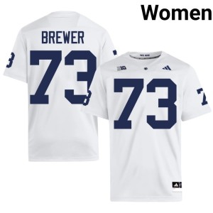 White Embroidery College Football #73 Women Caleb Brewer PSU Jerseys 631607-885