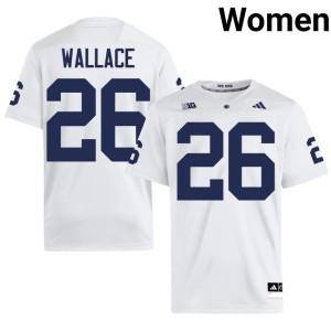 White Stitched #26 Cam Wallace Women's PSU Lions College Football Jersey 809831-796