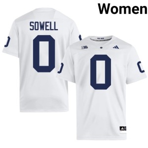 White Womens Chase Sowell #0 PSU Official College Football Jerseys 637721-320