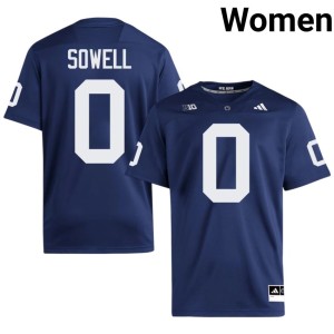 Navy Nittany Lions College Football Women #0 Game Chase Sowell Jerseys 507024-625