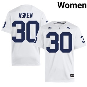 White College Football Christian Askew Womens Lions NCAA #30 Jerseys 431066-284