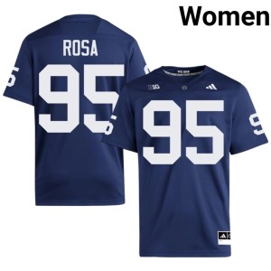 Navy College Football Womens Cristiano Rosa High School #95 PSU Jerseys 701837-262