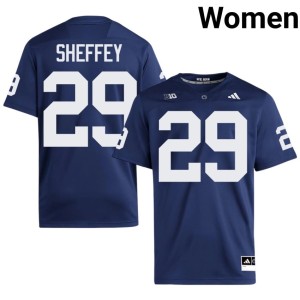 Navy PSU D'Antae Sheffey Women's Player #29 College Football Jerseys 125081-152