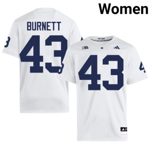 White College Football #43 Womens Penn State 2026 Dayshaun Burnett Jerseys 148906-678