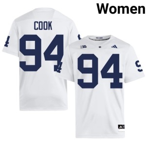 White Roaring Lions De'Andre Cook College Football High School Women's #94 Jerseys 954673-578