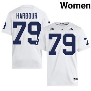 White #79 College Football Donnie Harbour Women Penn State Limited Jersey 130044-839