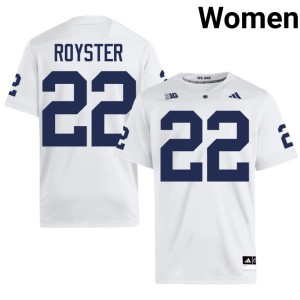 White University College Football Evan Royster Womens #22 Penn State Jersey 412668-158