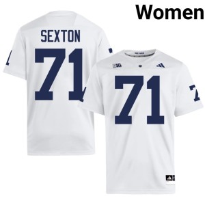 White #71 Garrett Sexton College Football Alumni PSU Nittany Lions Womens Jerseys 574629-854